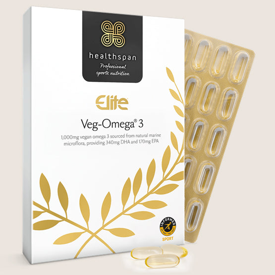 Healthspan Elite Veg−Omega® 3 1000mg 60 capsules