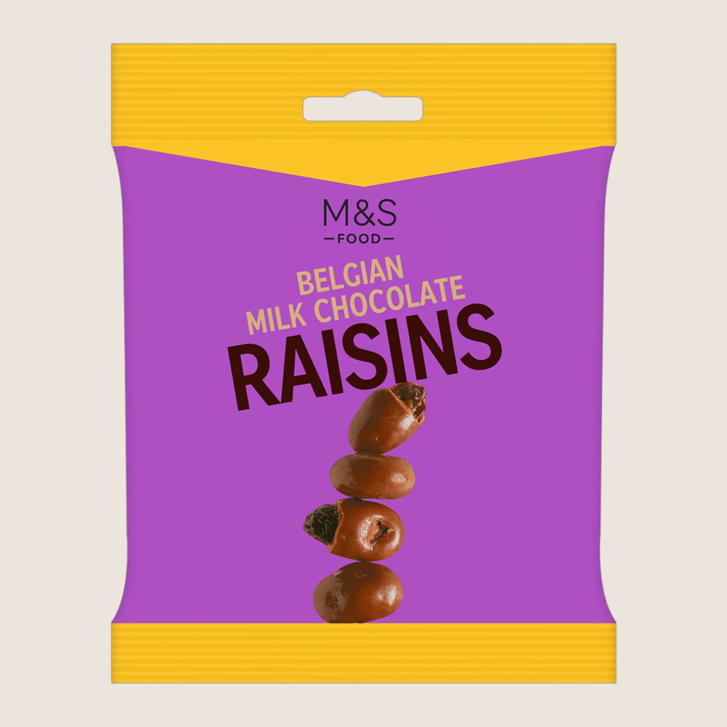 M&S Belgian Milk Chocolate Raisins 125 g