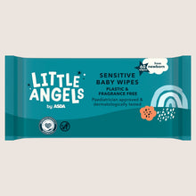 LITTLE ANGELS by ASDA 60 Sensitive Baby Wipes from Newborn Sensitive Skin