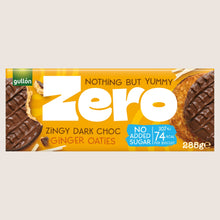 Gullón Zero Zingy Dark Choc Ginger Oaties Free From Artificial Additives 285g