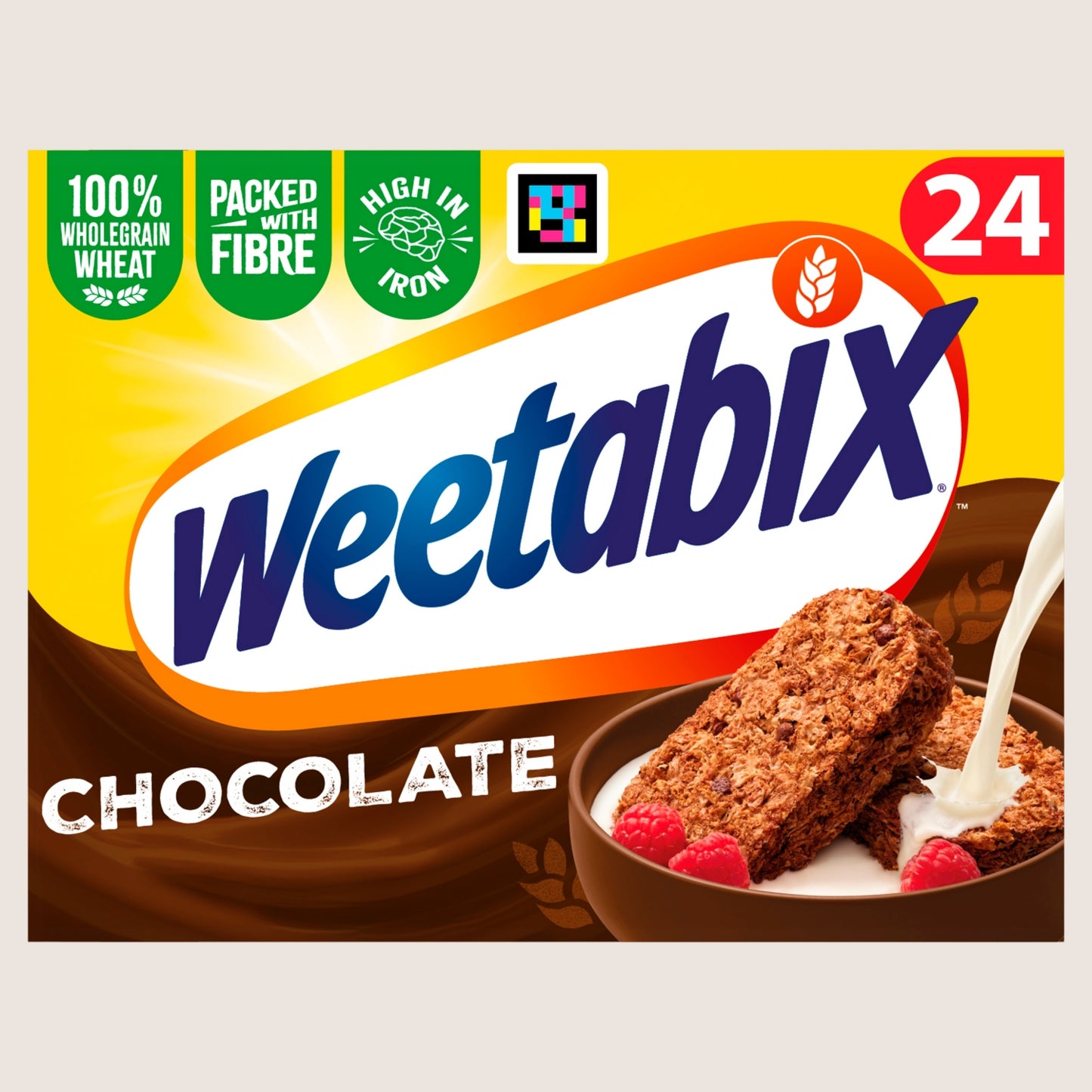 Weetabix Chocolate cereal Wholegrain 24 pack