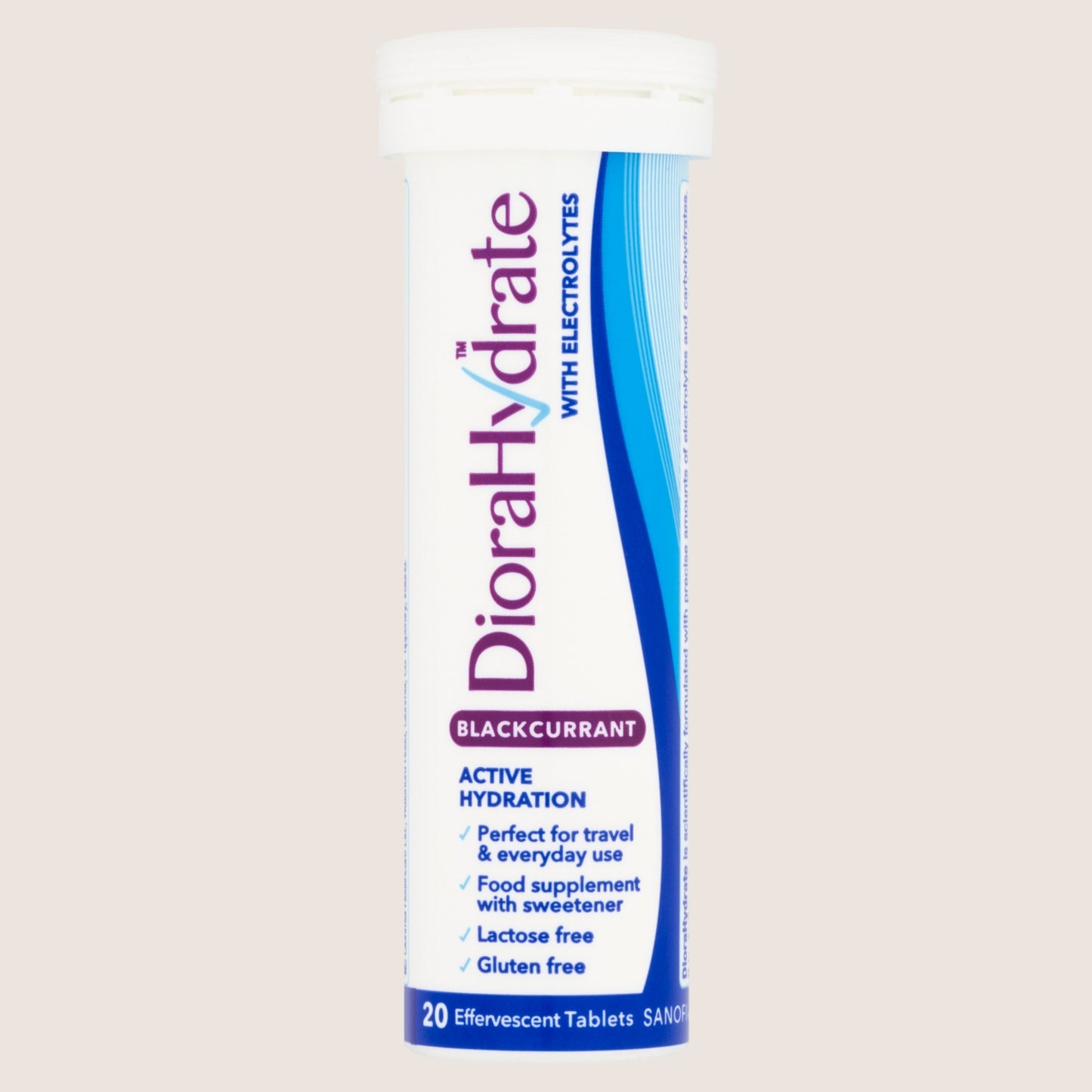 Diorahydrate DioraHydrate 20 Blackcurrant Effervescent Tablets