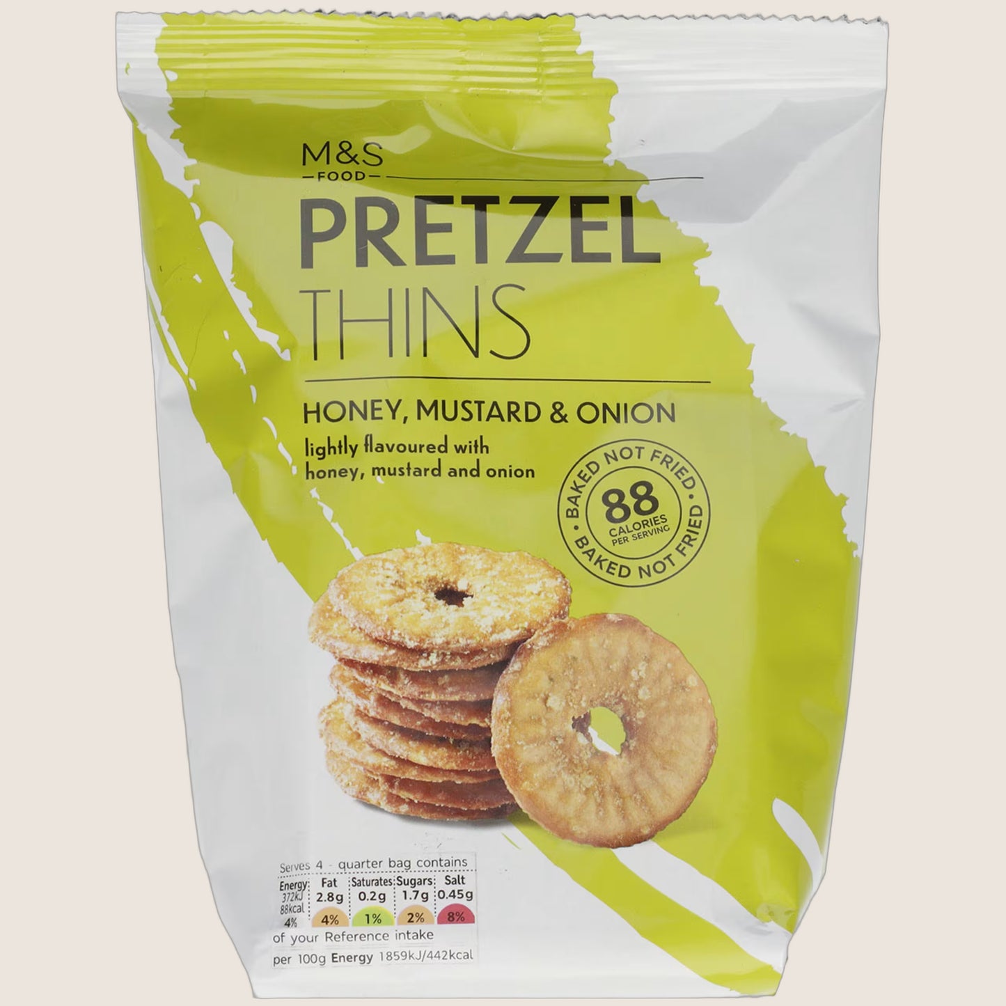 M&S Pretzel Thins Honey, Mustard & Onion 80 g