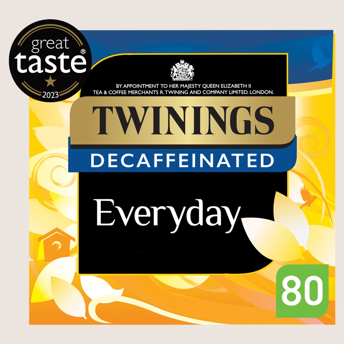 Twinings Everyday Decaffeinated 80 Tea Bags 250g