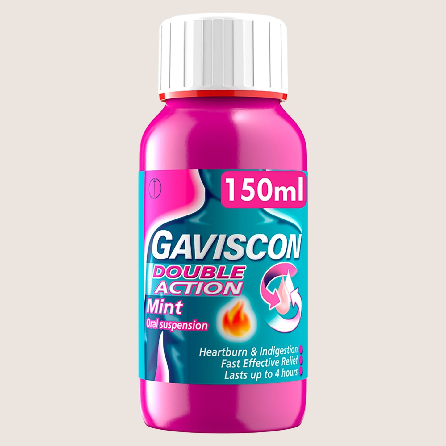 Gaviscon Double Action Heartburn & Indigestion Liquid Mint Flavour