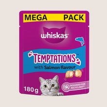 Whiskas TEMPTATIONS™ Adult Cat Treats with Salmon flavour Nutritionally Complete 180g
