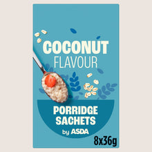 ASDA Coconut Flavour Porridge Sachets  Wholegrain 8 x 36g