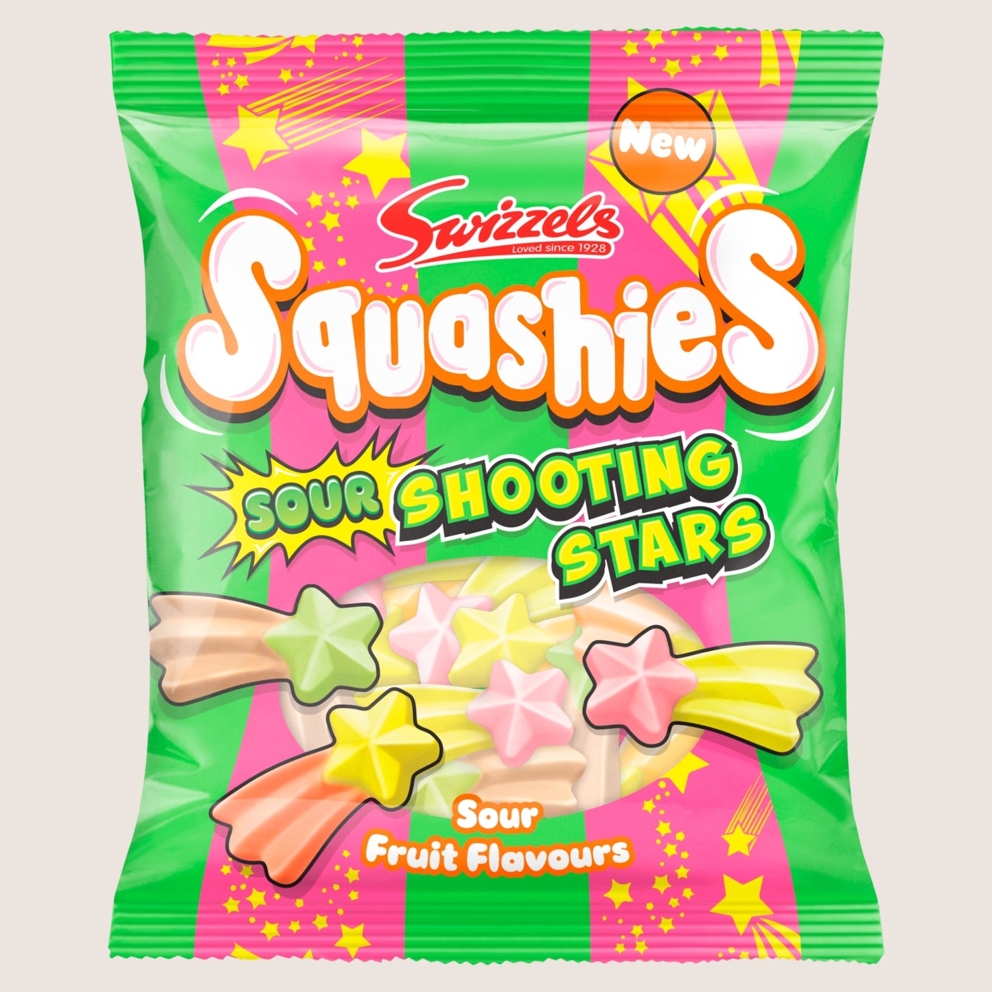 Swizzels Squashies Sour Shooting Stars 100g