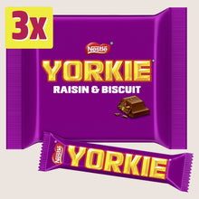 Yorkie Raisin & Biscuit Chocolate Bar 3 Pack 132g