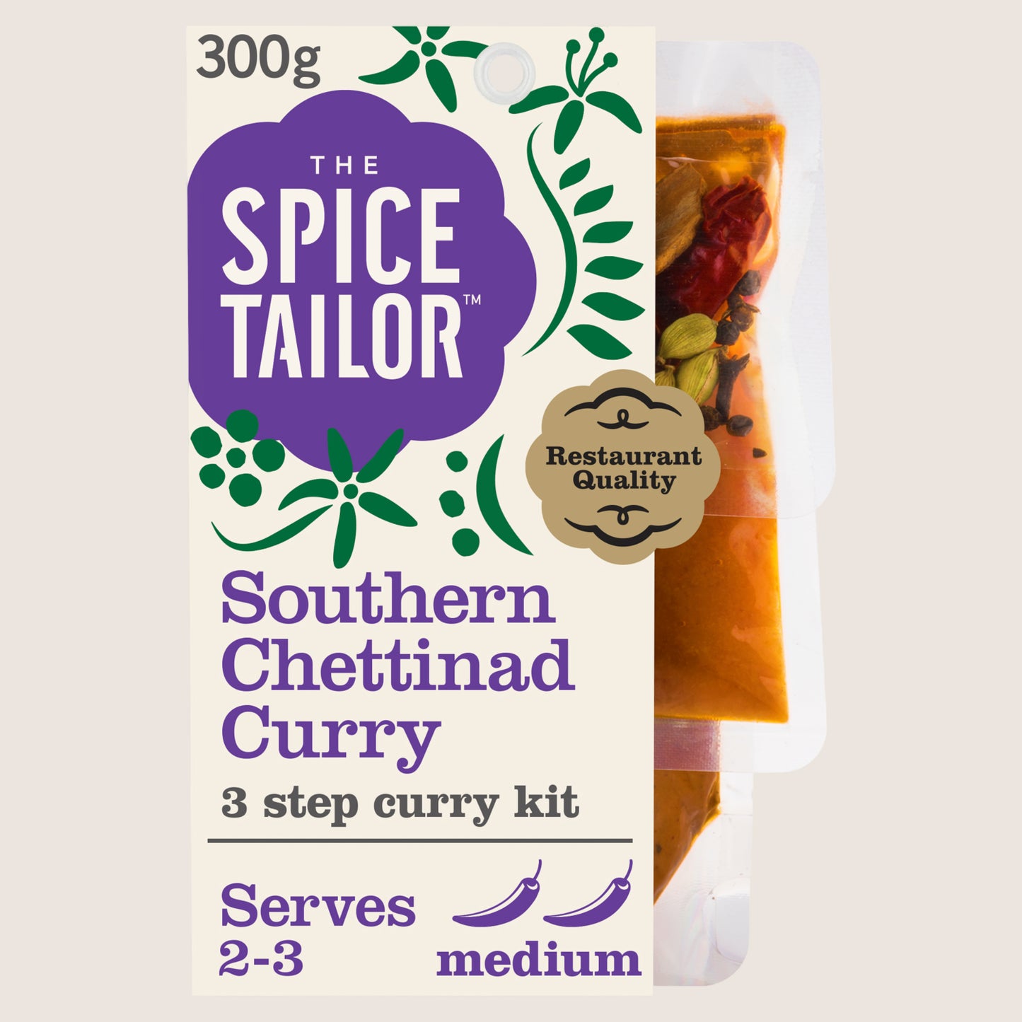 The Spice Tailor Southern Chettinad Indian Curry Sauce Meal Kit No Artificial Additives 300g