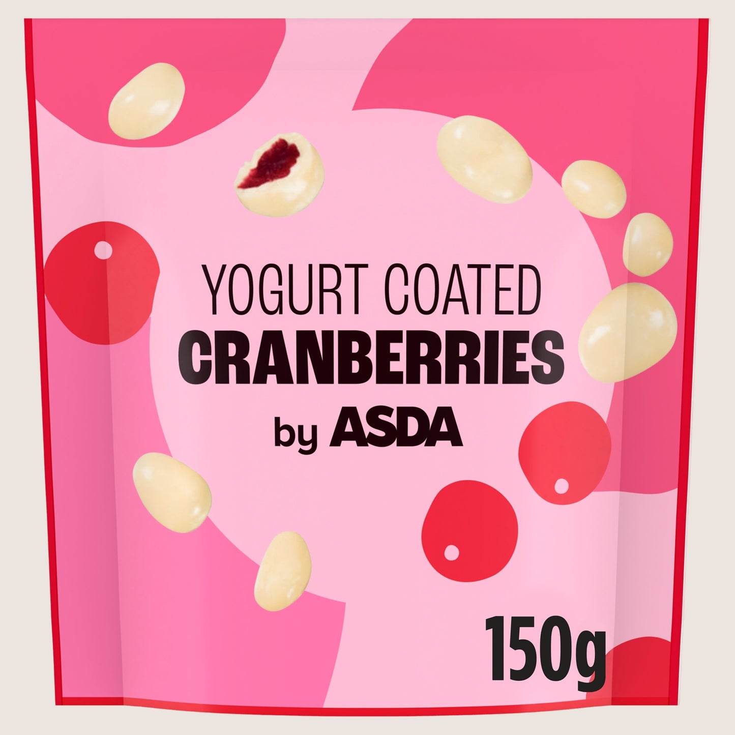 ASDA Yogurt Coated Cranberries Multipack 150g