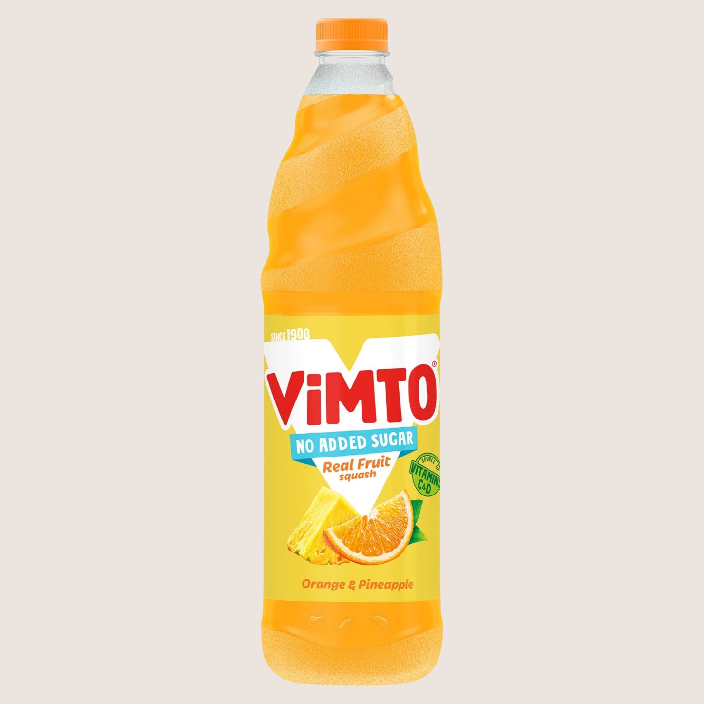 Vimto Real Fruit Squash Orange & Pineapple No Added Sugar 1 Litre