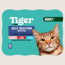 Tiger by ASDA Tiger Jelly Selection with Fish Adult Cat Complete Nutrition 12 x 400g