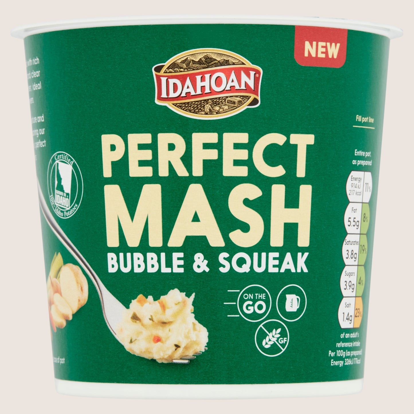 Idahoan Perfect Mash Bubble & Squeak Snack Pot Gluten Free 55g