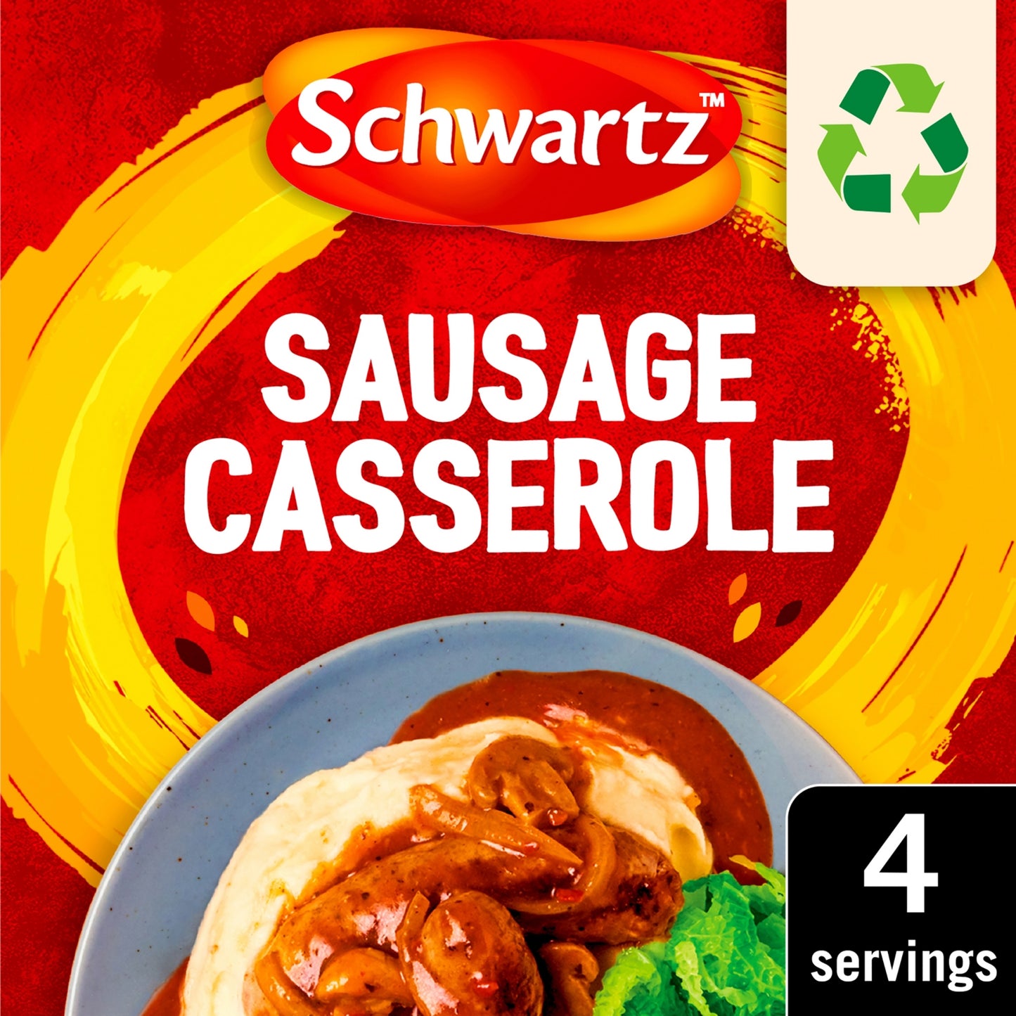 Schwartz Sausage Casserole Recipe Mix No Artificial Additives 35g