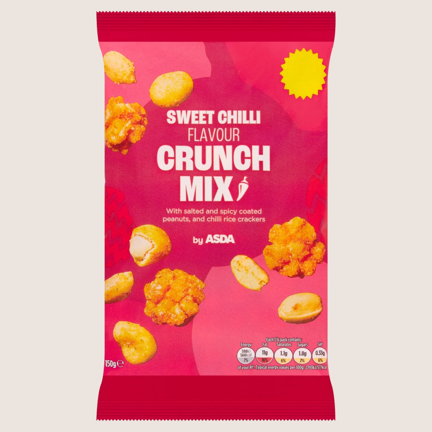 ASDA Sweet Chilli Flavour Crunch Mix Multipack 150g