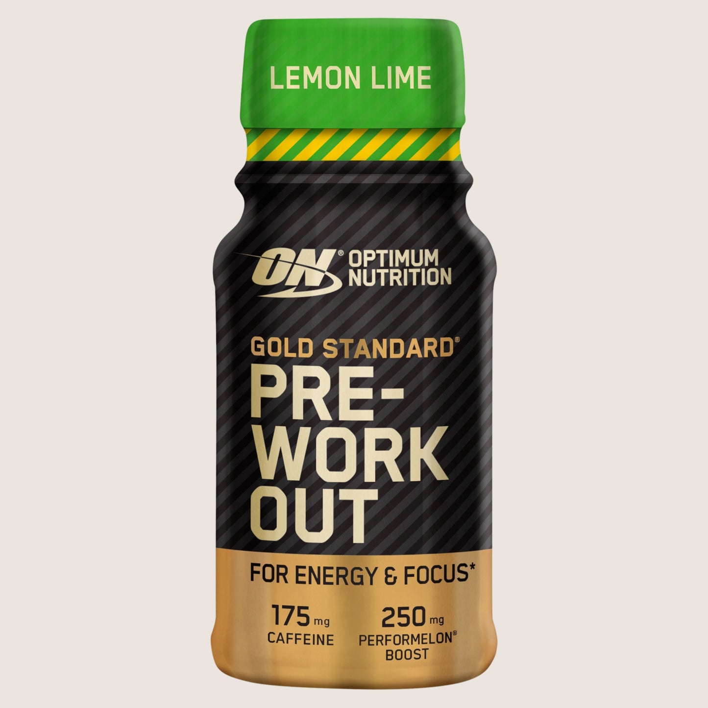 Optimum Nutrition Gold Standard Pre-Workout Energy Shot, Lemon Lime Flavour, single serve