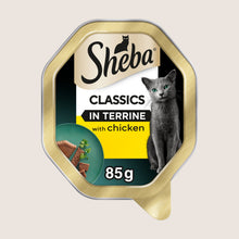 Sheba Classics Adult Wet Cat Food Tray with Chicken in Terrine With Taurine 85g