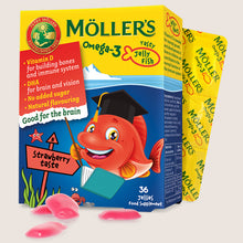 Healthspan Moller's Möller's Omega 3 Jelly Fish Strawberry Gummies