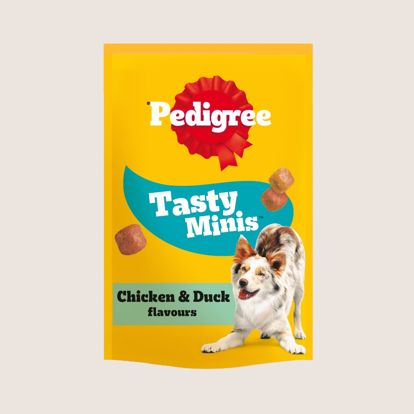 Pedigree TASTY MINIS Adult Dog Treats Chicken & Duck Chewy Cubes No Artificial Additives 130g