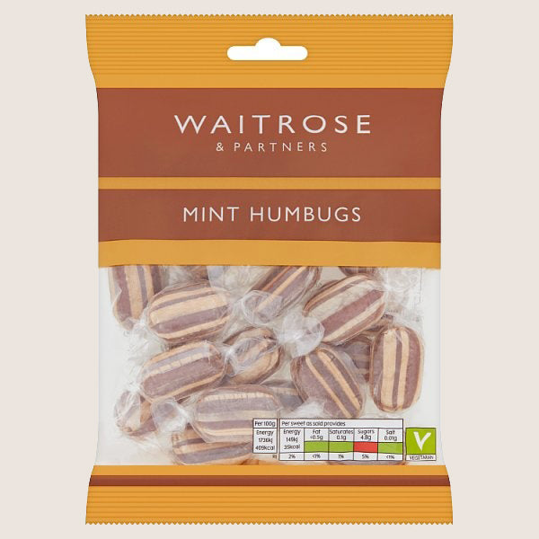 Waitrose Mint Humbugs Simple Pleasure 200G