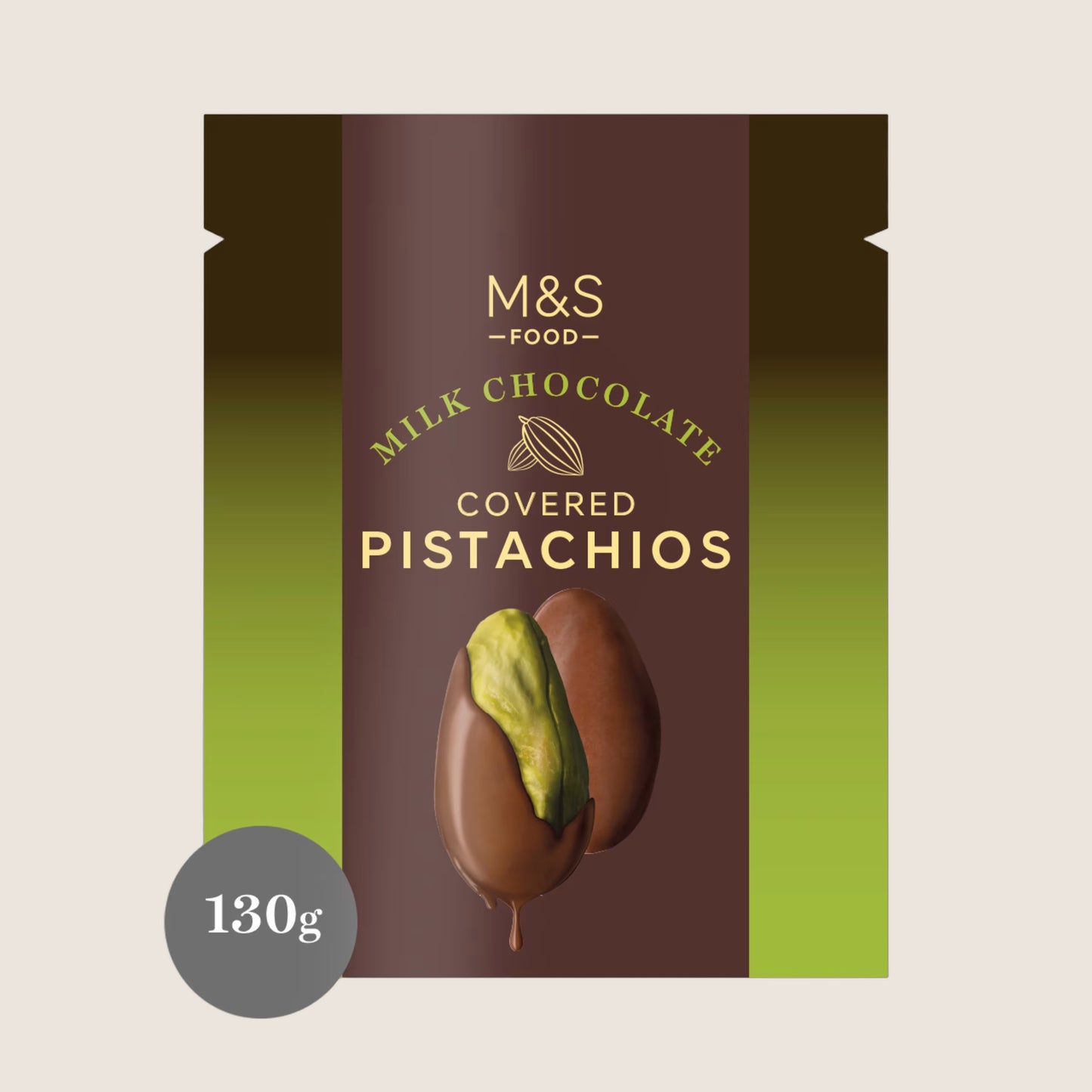 M&S Milk Chocolate Covered Pistachios 130 g