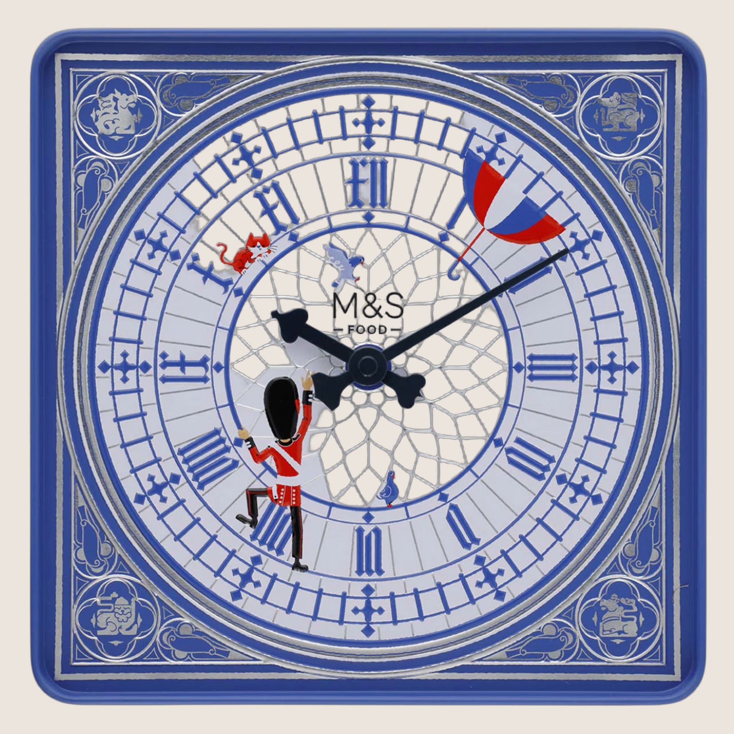 M&S Working Clock Tin With Dark Chocolate Orange Jaffa Cakes 375 g