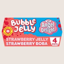 Angel Delight Strawberry Jelly and Strawberry Boba Bubble Dessert Snack Pot x4 Lighter Recipe