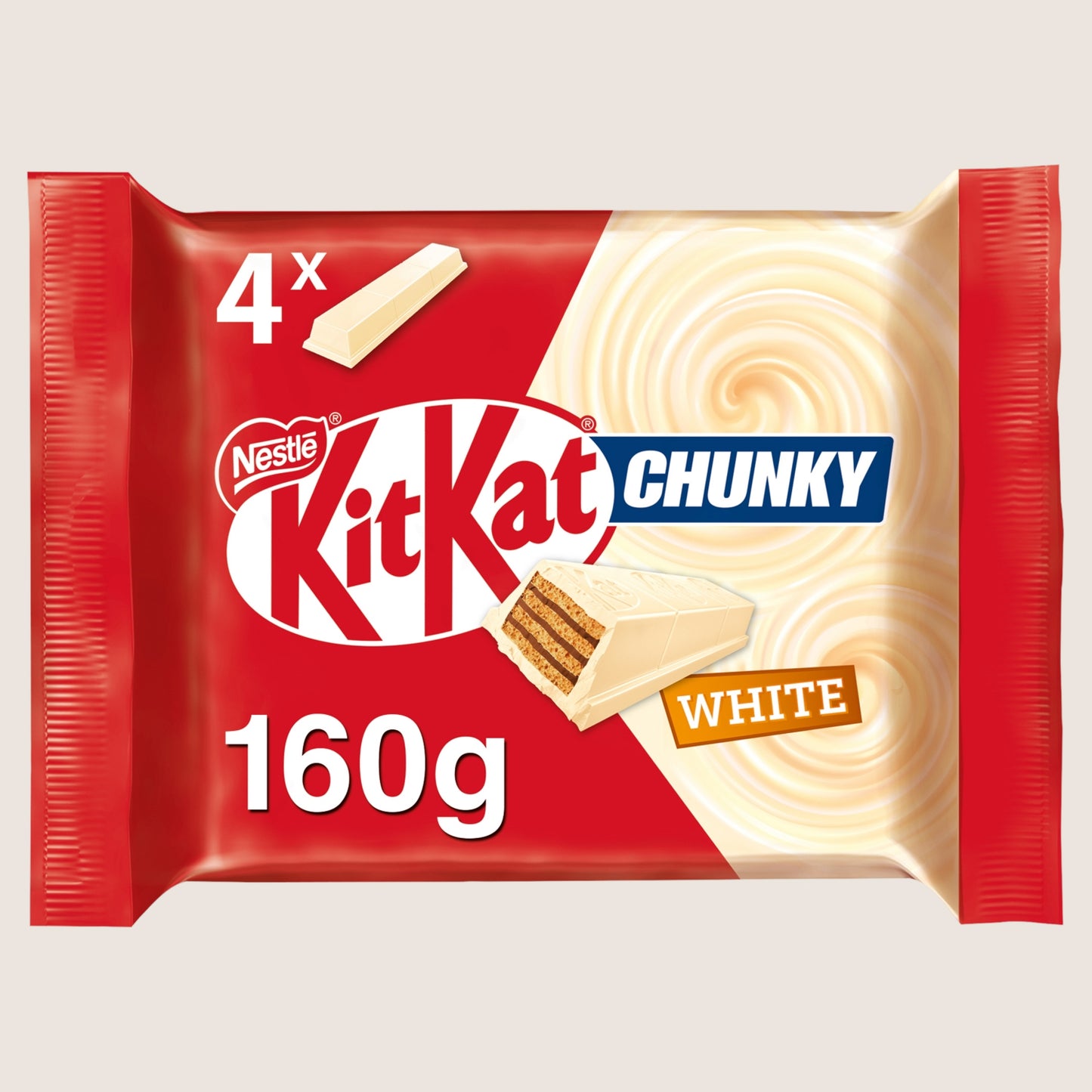 KitKat Chunky White Bar 4 Pack 160g