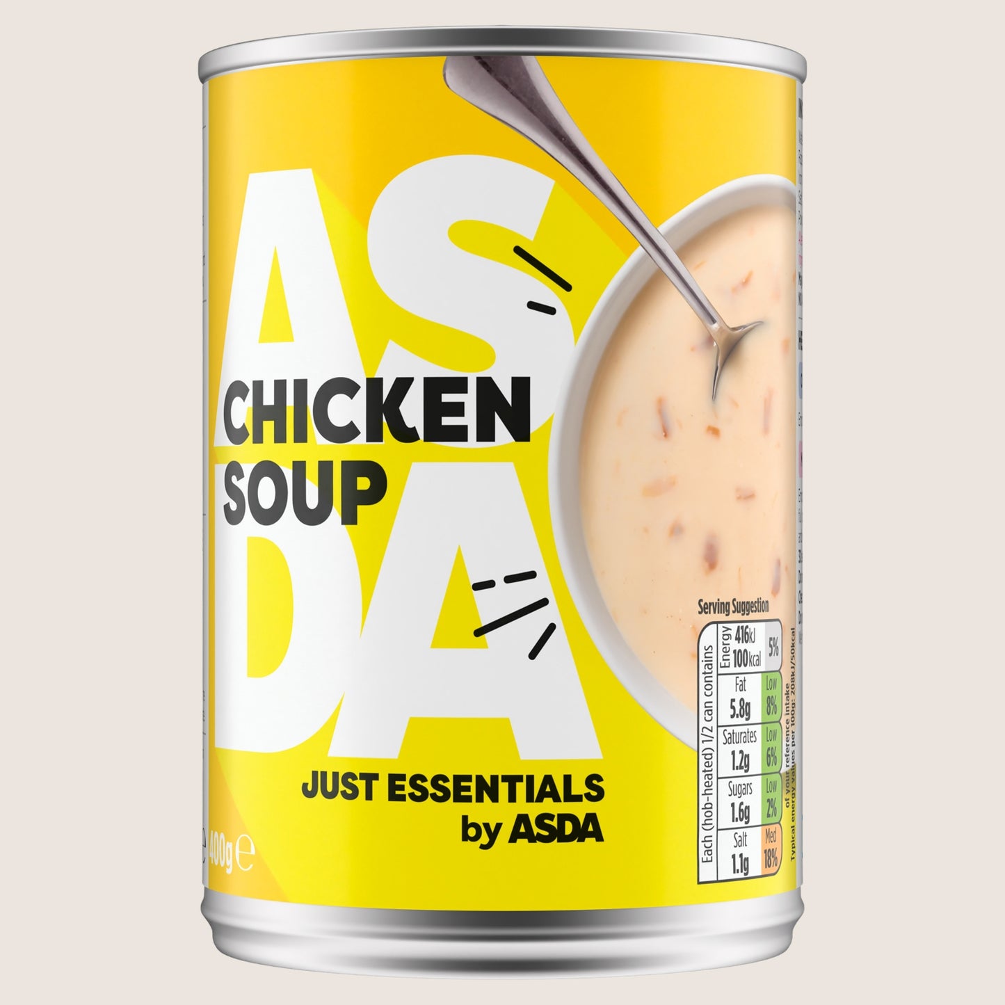 JUST ESSENTIALS by ASDA Just Essentials Chicken Soup No Artificial Additives 400g
