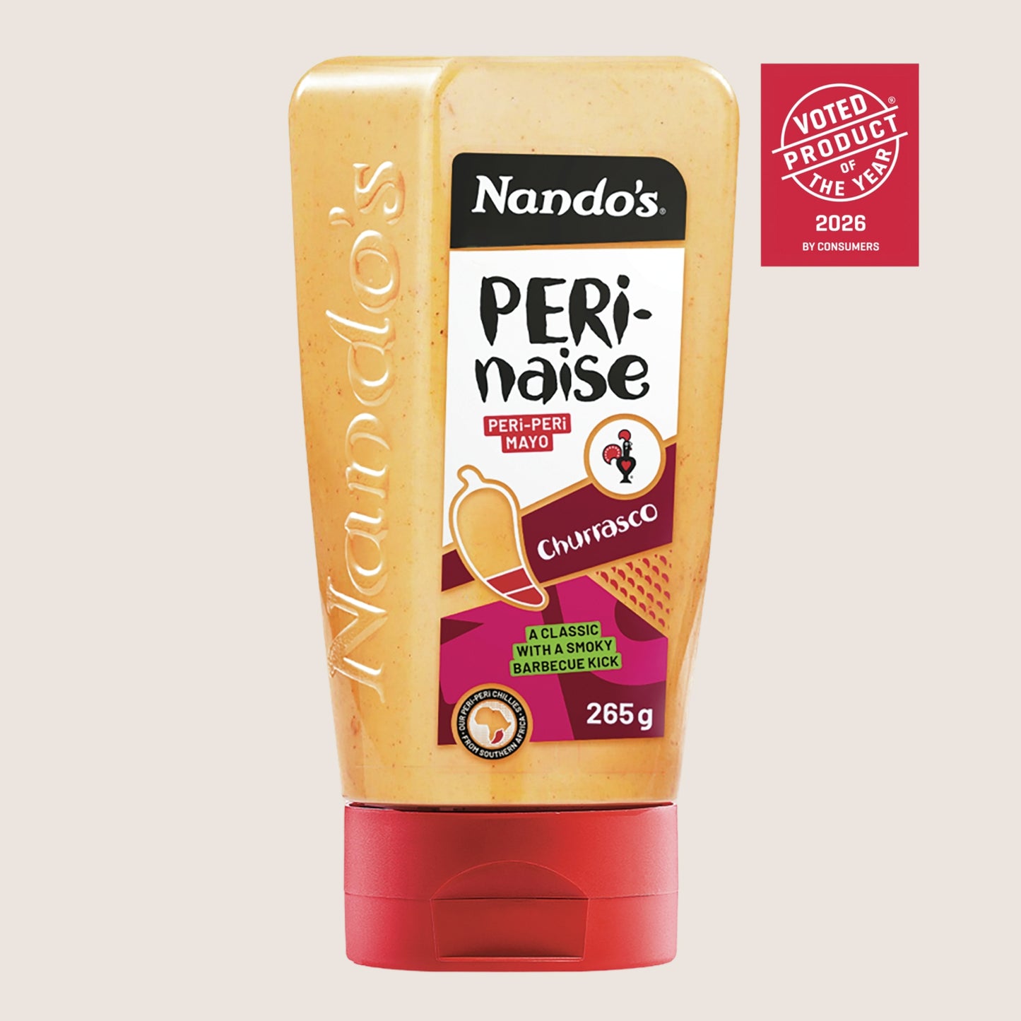 Nando's Churrasco BBQ Perinaise Peri-Peri Mayo Gluten Free Halal 265g