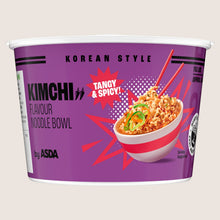 ASDA Korean Style Kimchi Flavour Noodle Bowl Vegan Friendly 88g