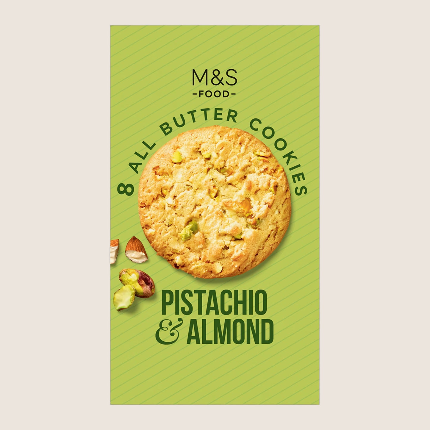 M&S 8 All Butter Pistachio And Almond Cookies All Butter Recipe 200 g