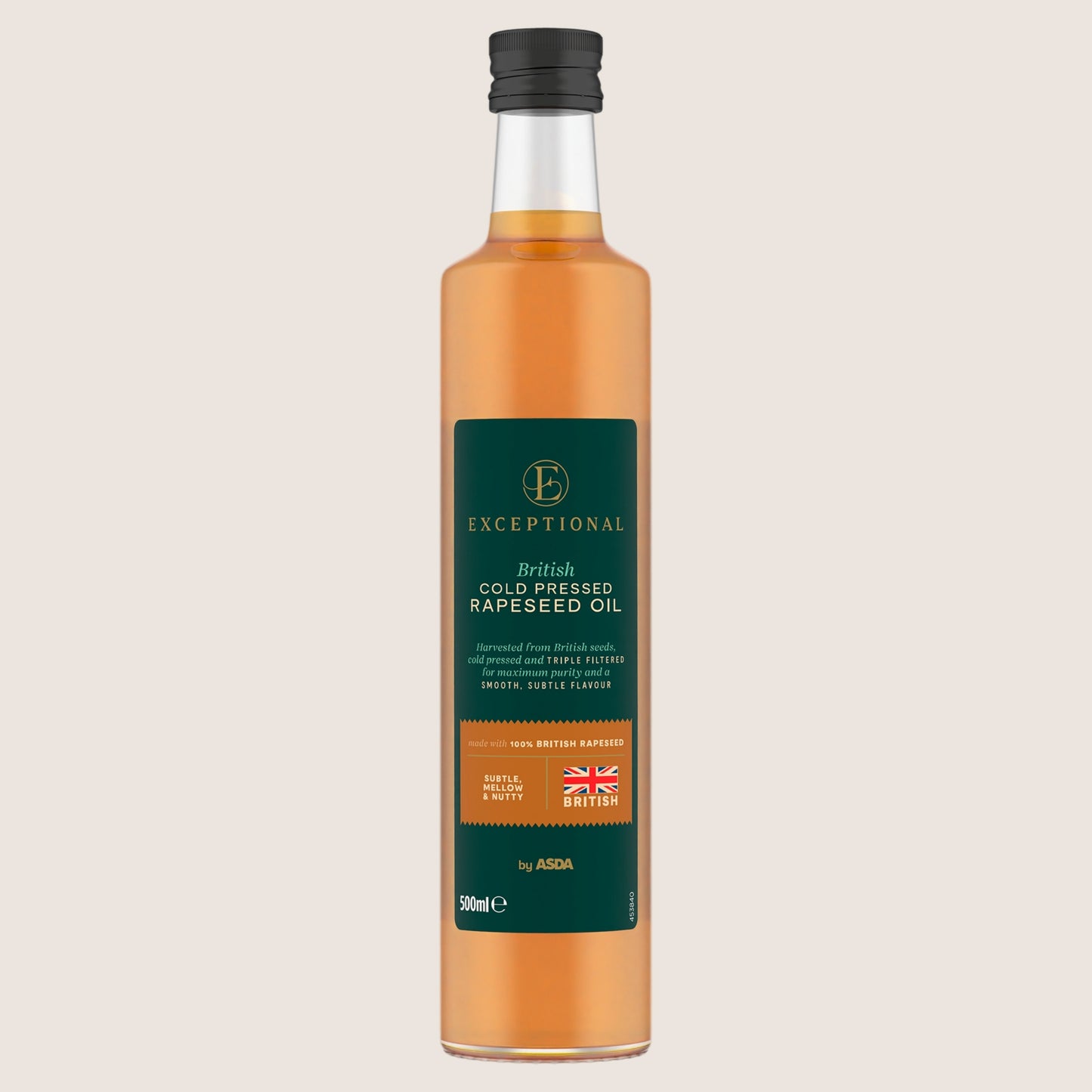 ASDA Extra Special British Cold Pressed Rapeseed Oil No Artificial Additives 500ml