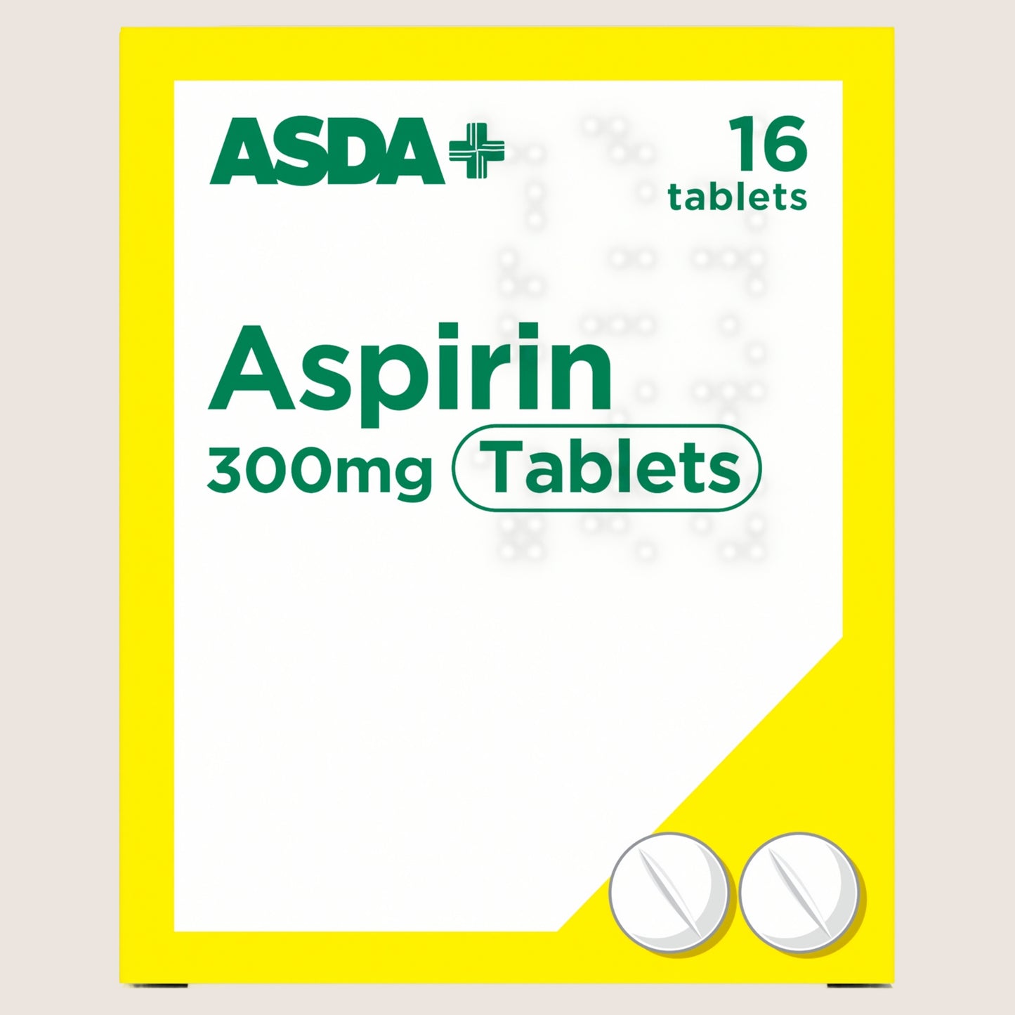 ASDA 16 Aspirin 300mg Tablets
