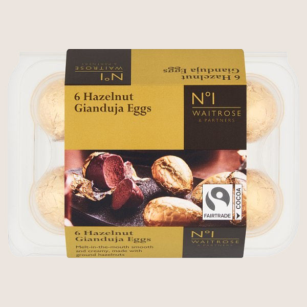 Waitrose No1. Hazelnut Gianduja Eggs Quality Choice 139G