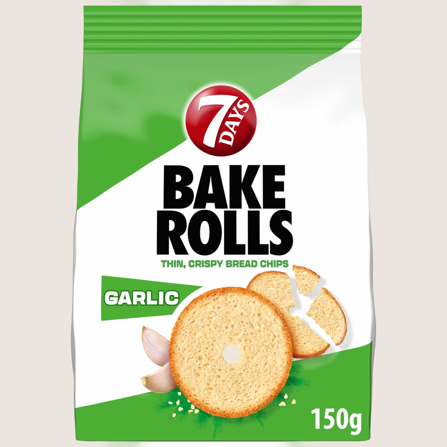 7 Days Bake Rolls Garlic Free From Artificial Additives 150g
