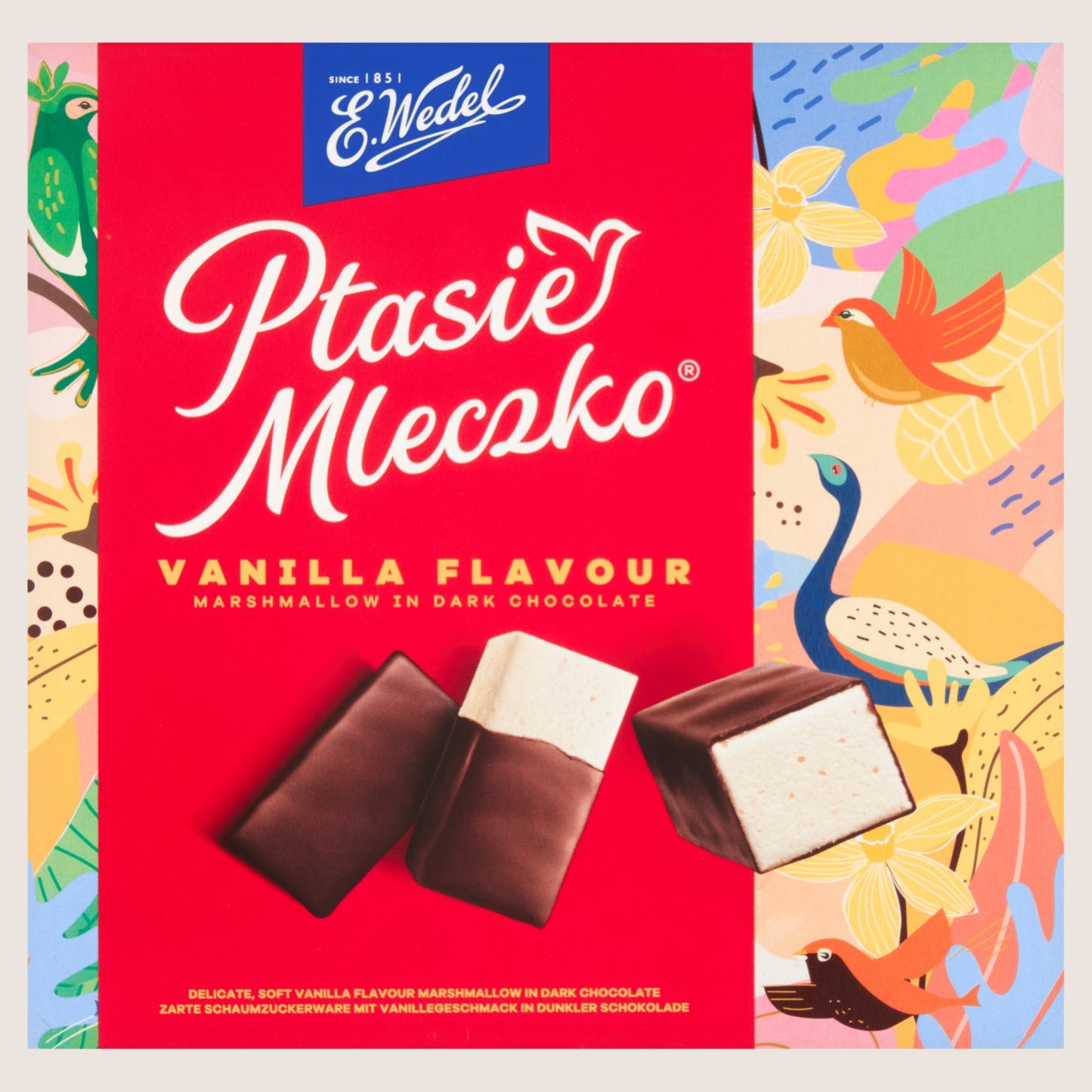 E. Wedel Vanilla Flavour Marshmallow in Dark Chocolate 340g