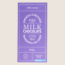 M&S Milk Cooking Chocolate Real Chocolate 100 g