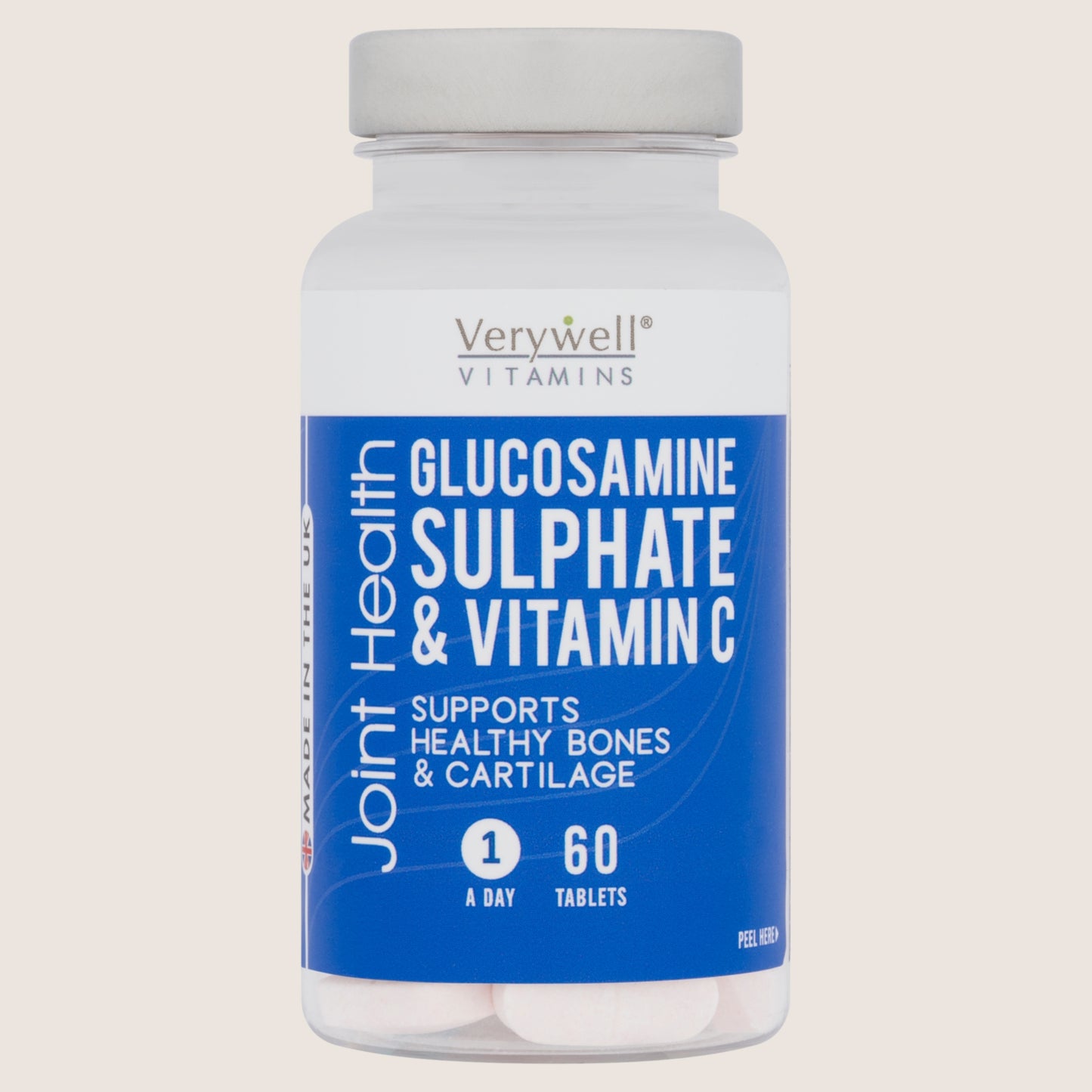 Verywell Vitamins Joint Health Glucosamine Sulphate & Vitamin C 60 Tablets