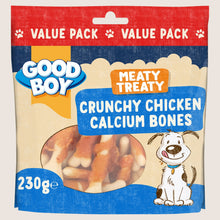 Good Boy Meaty Treaty Crunchy Chicken & Calcium Bones No Artificial Additives 230g