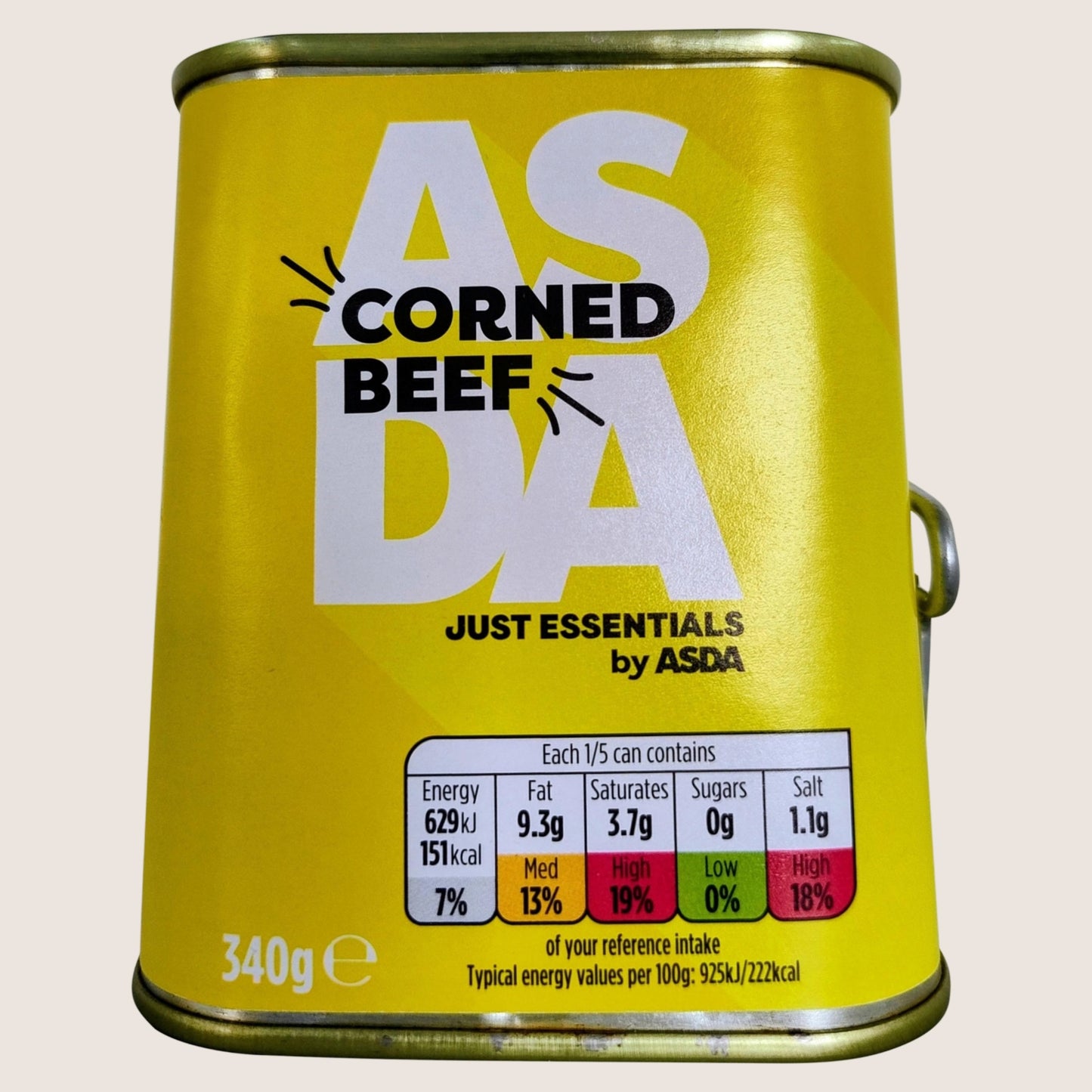 JUST ESSENTIALS by ASDA Corned Beef Premium Quality 340g