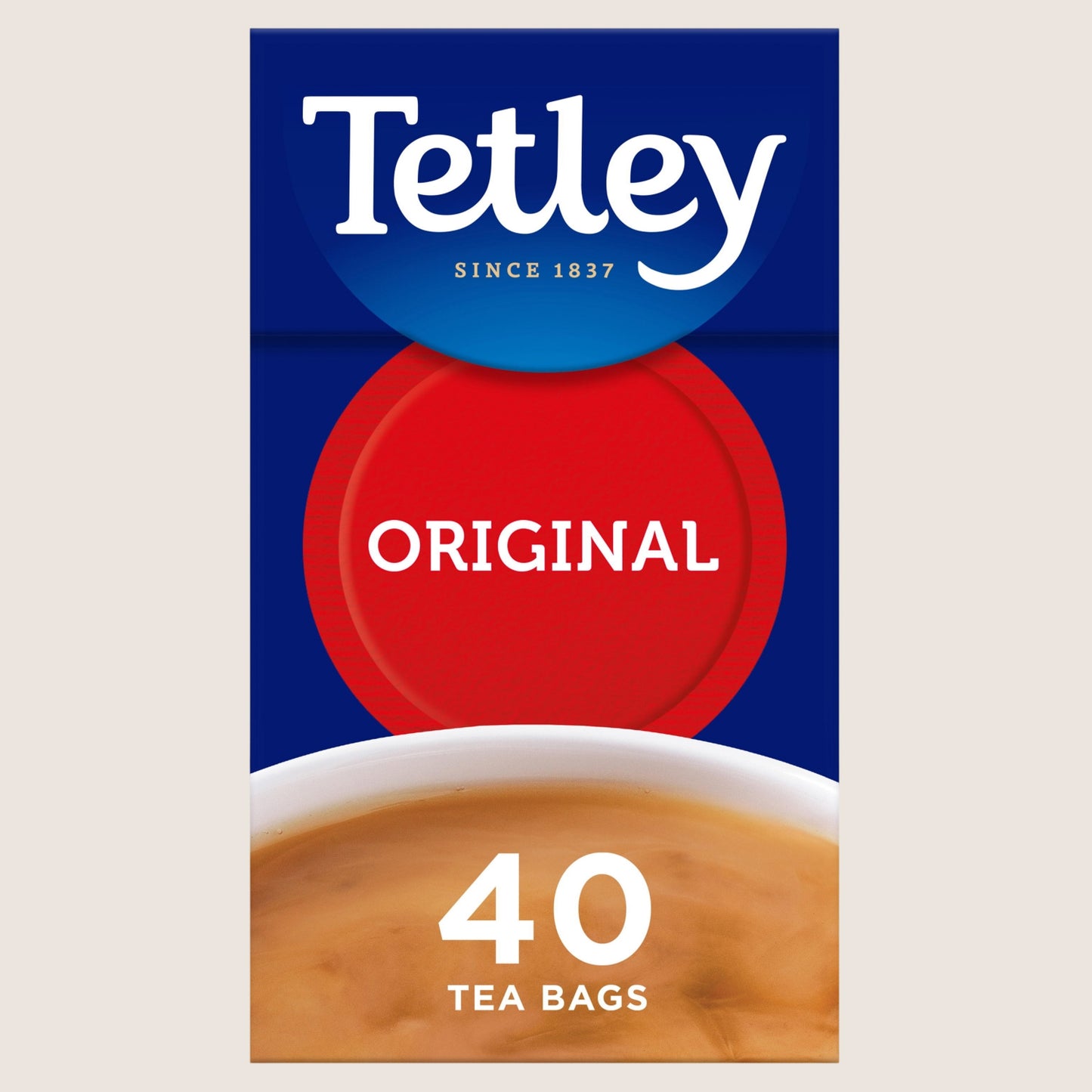 Tetley 40 Original Tea Bags Rainforest Alliance Certified 125g