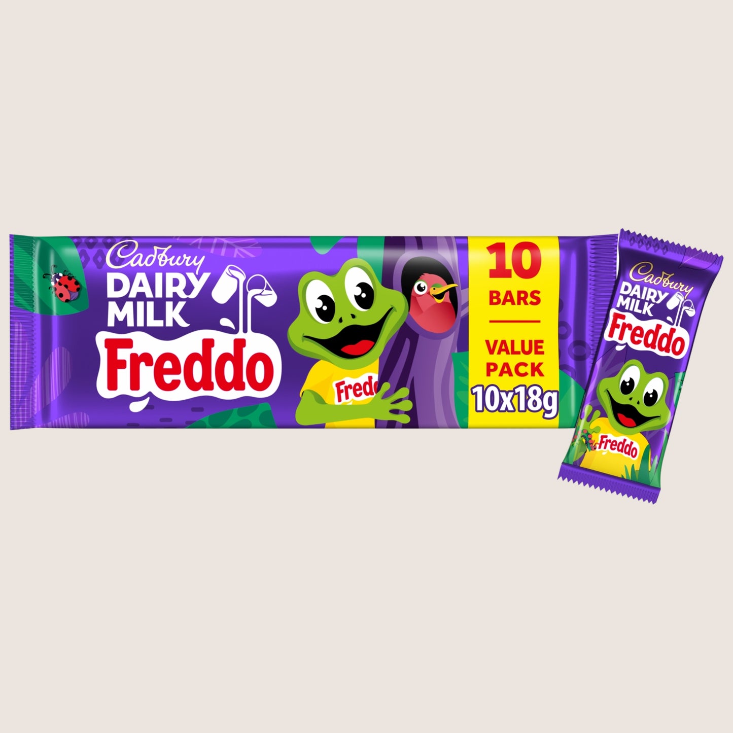 Cadbury Dairy Milk Freddo Chocolate Bar 10 Pack 10 x 18g