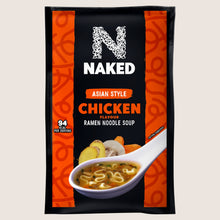 Naked Asian Style Chicken Flavour Ramen Noodle Soup Vegetarian Friendly 25g