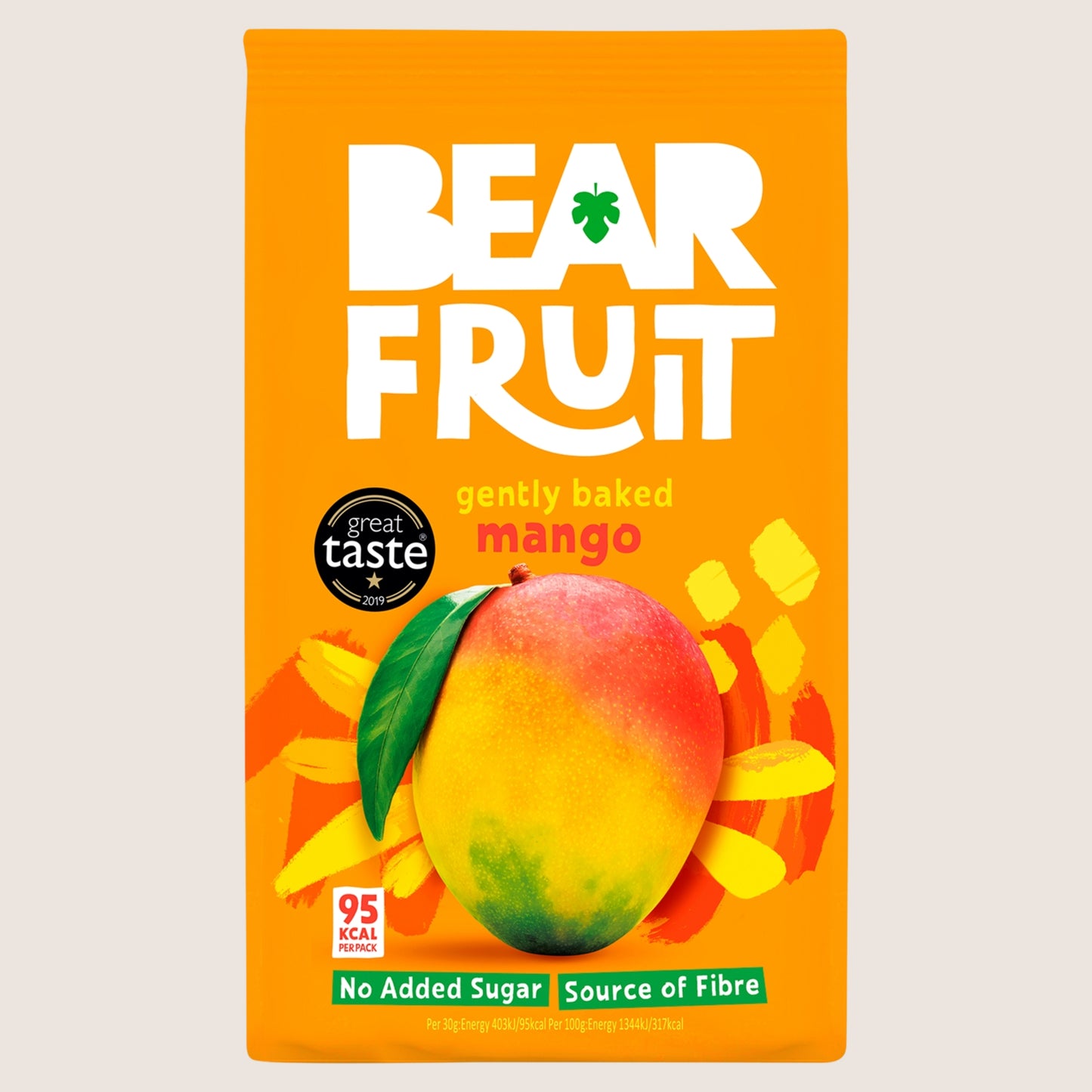 BEAR Fruit Gently Baked Mango Baked Not Fried 100g
