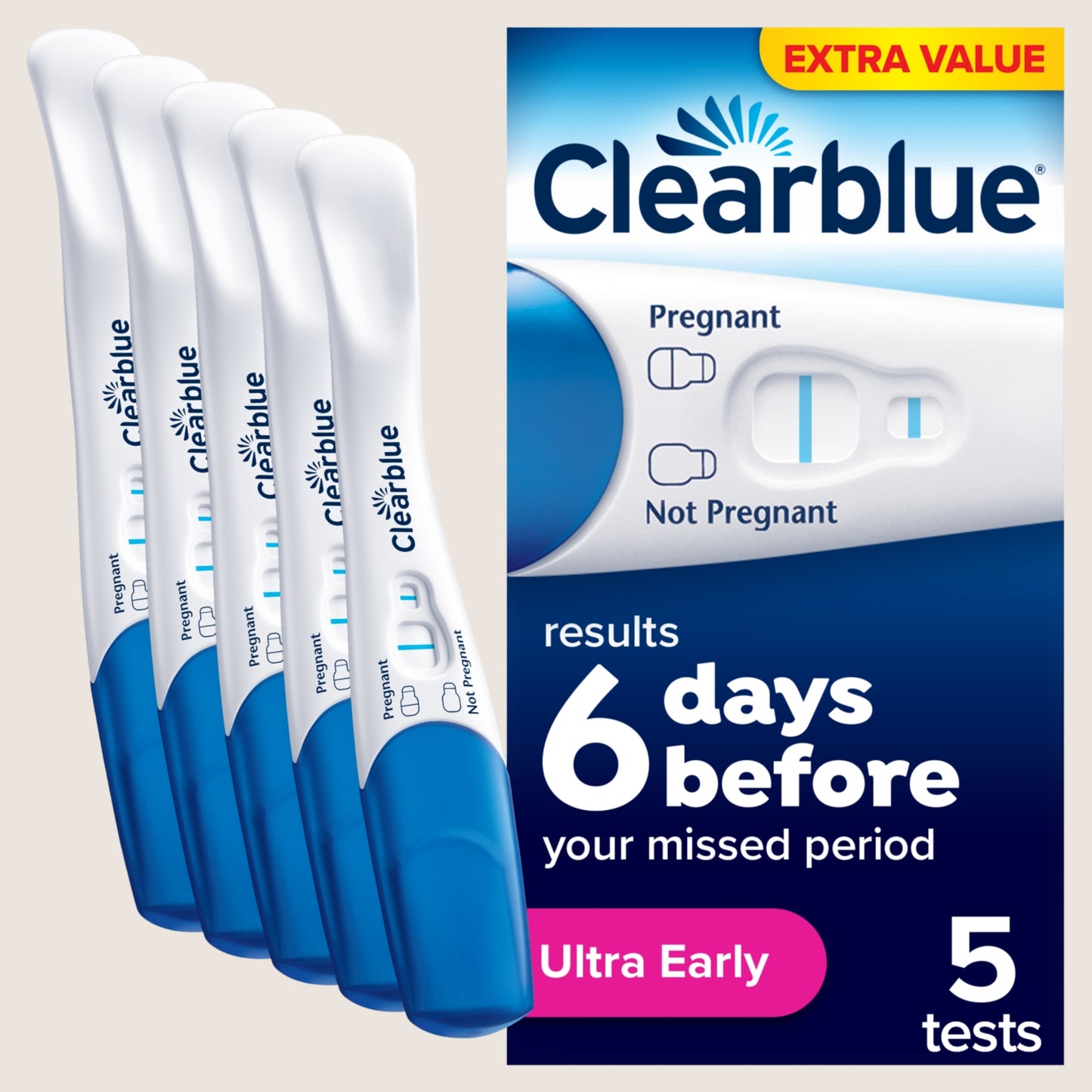 Clearblue Ultra Early Pregnancy Test 5 Tests