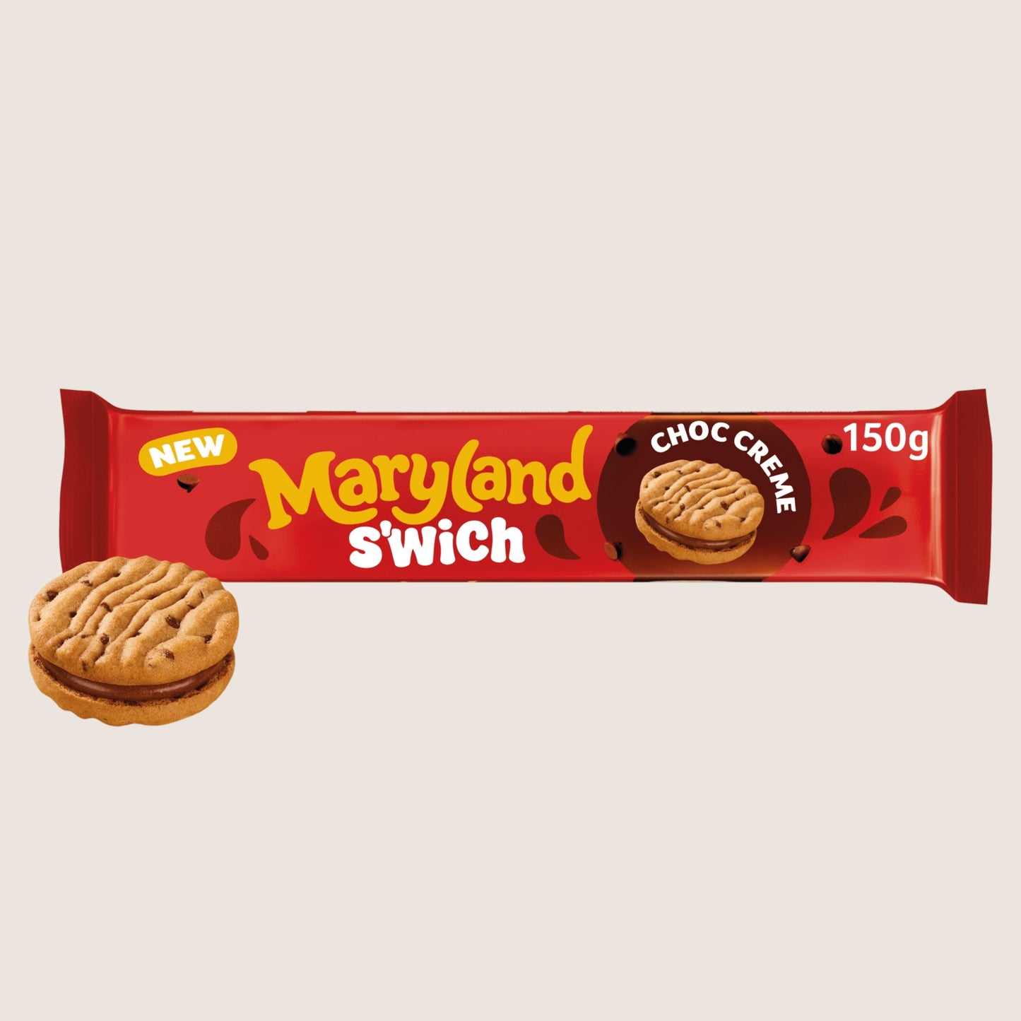 Maryland Cookies S'wich Choc Creme Biscuits Free From Artificial Additives 150g