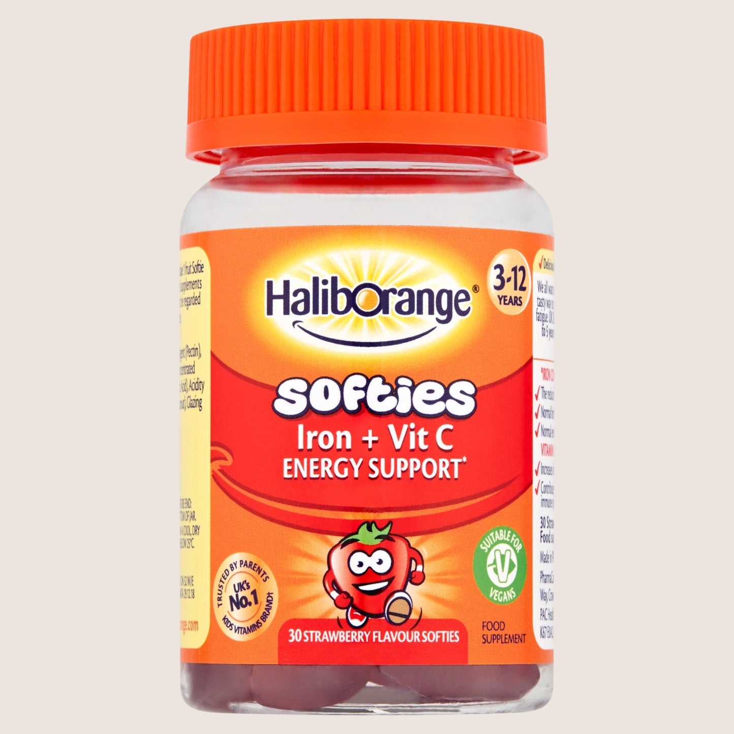 Haliborange Softies Iron + Vit C 30 Strawberry Flavour Softies 3-12 Years