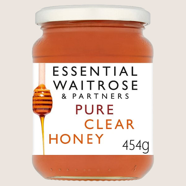 Waitrose Pure Clear Honey Everyday Flavour 454G